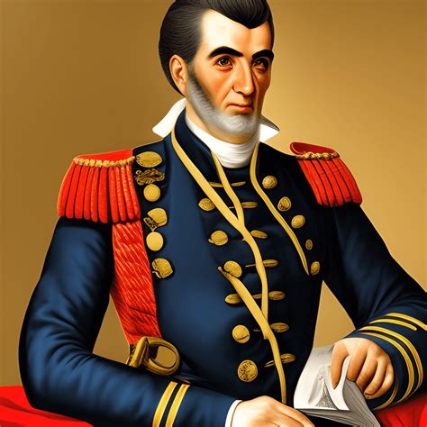 Ioannis Kapodistrias Greek Statesman Military Uniform Hyper Realistic