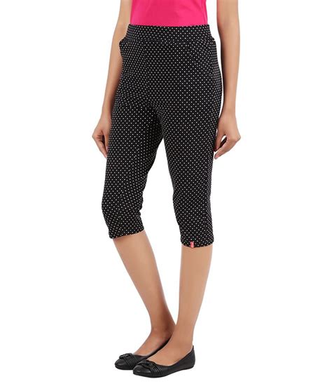 Buy Notyetbyus Black Cotton Capris Online At Best Prices In India