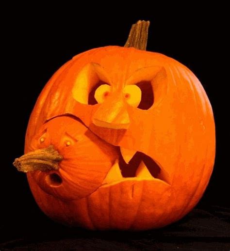 funny weird pumpkin designs kürbis ideen kürbisgesichter kreative kürbisse