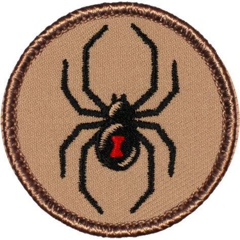 Black Widow Patrol Patch 2 Round Embroidered Patch Ebay