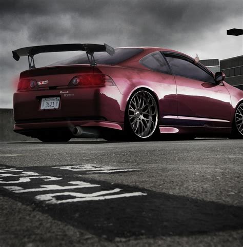 Dished Rims And Crazy Acura Rsx Slammed Rpm City