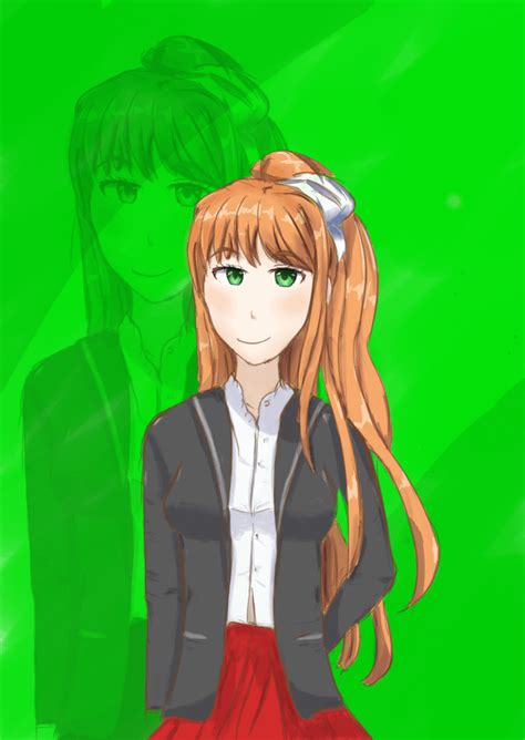 So I Tried To Give Monika A Casual Outfit Rddlc