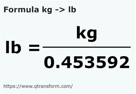 Kilogramos A Libras Masa Kg A Lb Convertir Kg A Lb