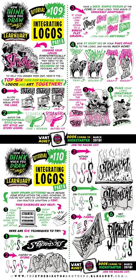 How To Draw Integrated Logos Tutorial By Etheringtonbrothers On