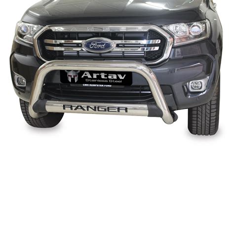 Ford Ranger T6 Facelift Nudge Bar Stainless Also Fits Everest Without