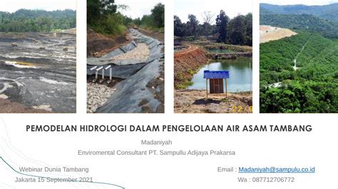 Pemodelan Hidrologi Dalam Pengelolaan Air Asam Tambang Pdf Document