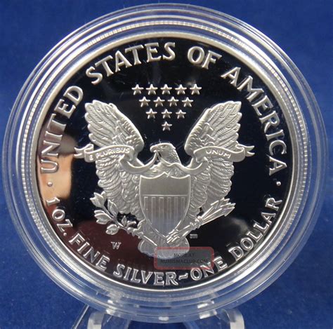United States American Silver Eagle 2001 W Bullion Proof Coin With 1 Ounce