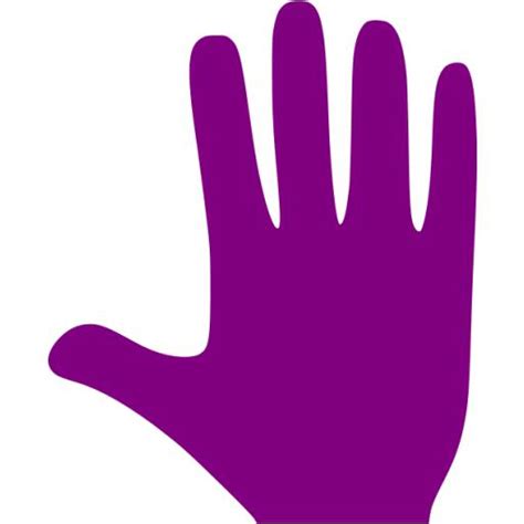 Purple Whole Hand Icon Free Purple Hand Icons