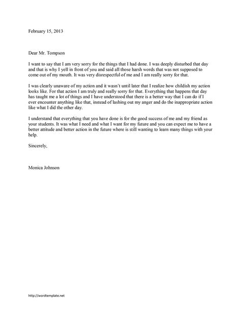 apol
ogy letter templates  microsoft word templates