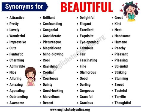 Another Word For Beautiful List Of 30 Helpful Beautiful Synonyms
