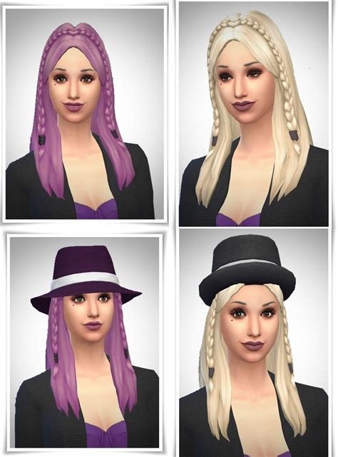 Long Side Two Braids Ts4adulthair Ts4baccelf Shaved Side
