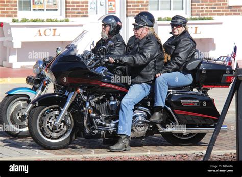 Bikers Riding Harley Davidson Bikes In Orlando Florida Stock Photo Alamy