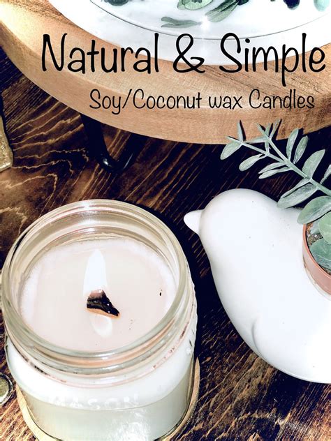 Excited To Share My Shop Hand Poured Soycoconut Organic Wax Candles
