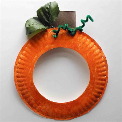 Be Brave Keep Going Pumpkin Paper Plate Craft For Kids