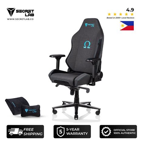 Secretlab Omega 2020 Series Softweave Fabric Gaming Chair Charcoal Blue Shopee Philippines
