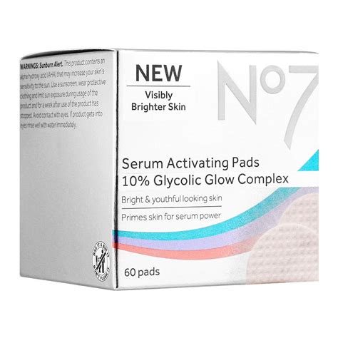 Purchase Boots No 7 Serum Activating Pads 10 Glycolic Glow Complex