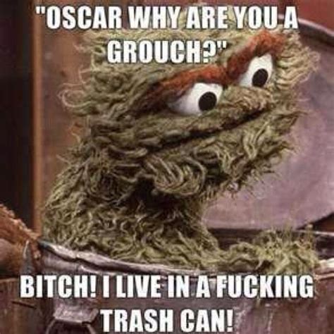Oscar Why Are You A Grouch Grouch Oscar The Grouch Funny