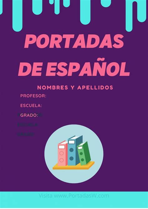 20 Mejores Portadas De Español ⇒ Portadas Para Word ️