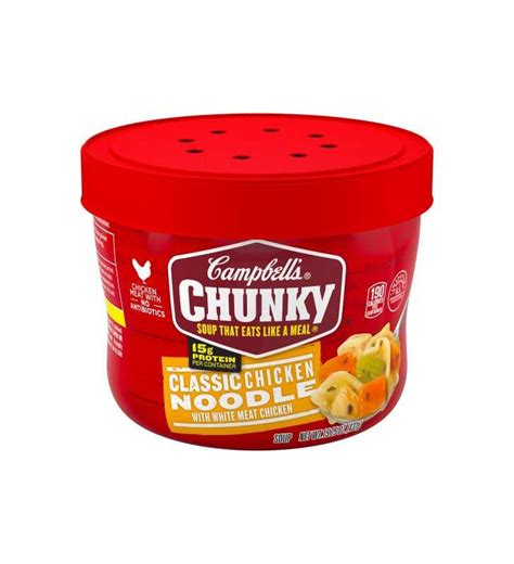 Campbells Chunky Microwavable Soup Classic Chicken Noodle Soup 1525