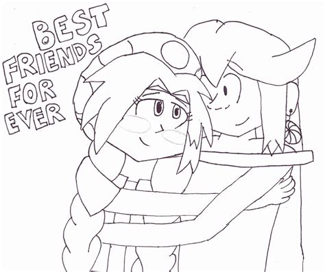 Best friends forever coloring pages. Friends Forever Coloring Page - Coloring Home