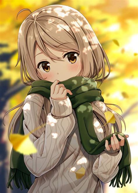 Anime Girl In Autumn Ranimegirls
