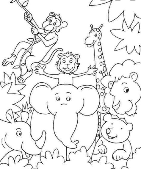 Pin by Janet Bowen on jungle animals | Zoo animal coloring pages