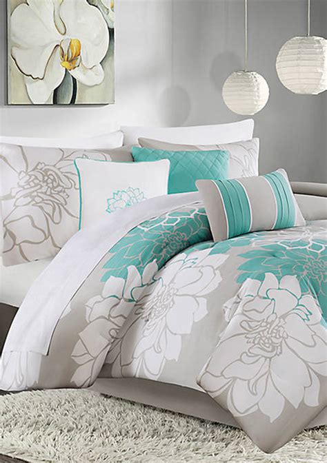 Madison Park Enza 7 Piece Cotton Printed Comforter Set Belk