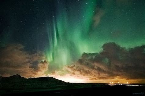 Aurora Borealis Over Reykjavík Flickr Photo Sharing Seven Wonders