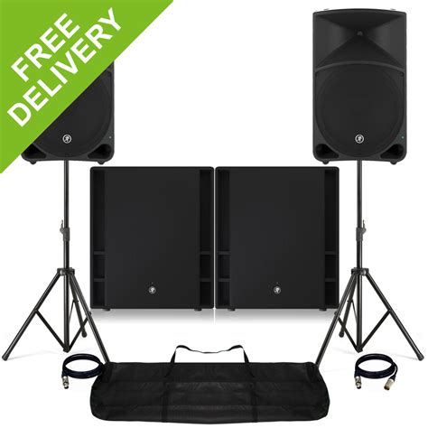 X Mackie Thump Active Powered Dj Pa Speakers X S Subwoofer