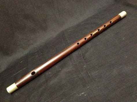 Antique Civil War Carved Wood Fife Flute With Nickel Mounts 14 34