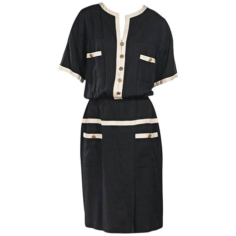 Black And White Vintage Chanel Dress For Sale At 1stdibs