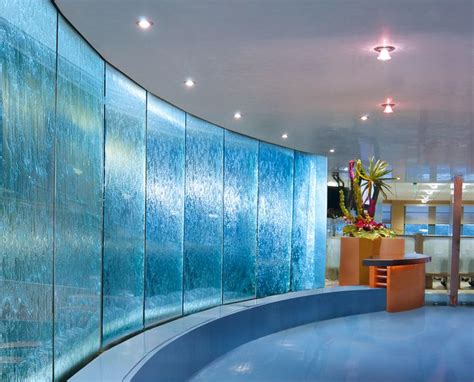 Translucence Series Architectural Glass Waterfalls Water Walls