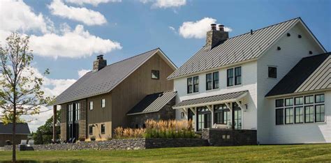 Traditional Farmhouse Style Dwelling In Vermont With A