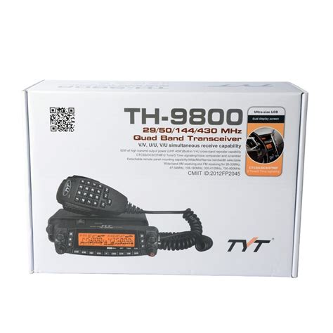 Tyt Th 9800 Plus Version Quad Band 50w Cross Band Transceiver Rapid