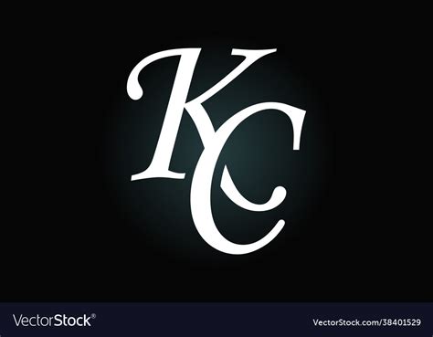 Initial Kc Letter Logo With Creative Modern Vector Image