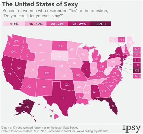 The United States Of Sex A Survey Of 17 000 Women Priceonomics