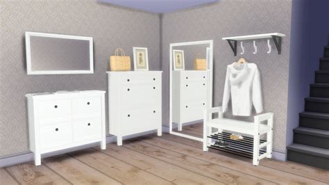 Sims 4 Ccs The Best Ikea Hemnes Hallway Set By Natatanec