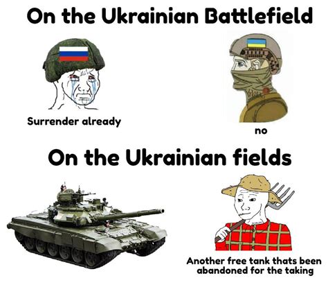 Ukrainian Farmer Meme Ukrainian Farmers Vs Russian Army Know Your Meme
