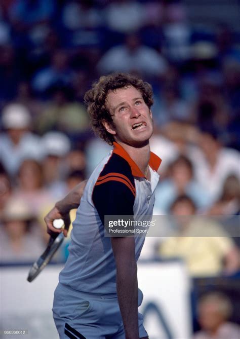 American Tennis Player John Mcenroe In Action During Progress To