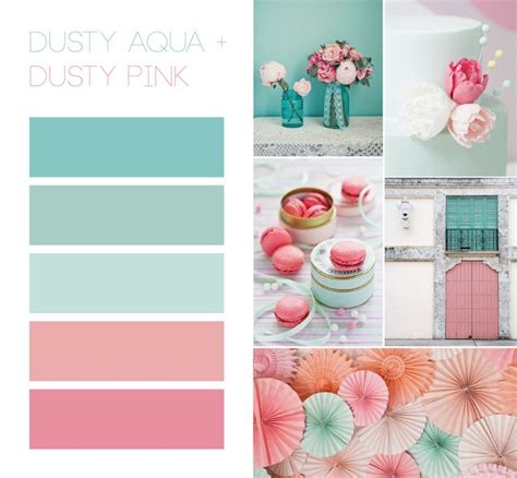 1 Color Palette Dusty Aqua Dusty Pink Bedroom Colour Palette
