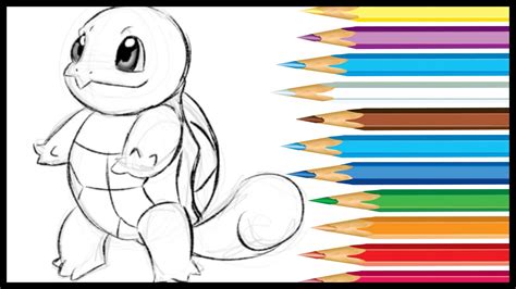How To Draw Pokemon Squirtle 7 Youtube