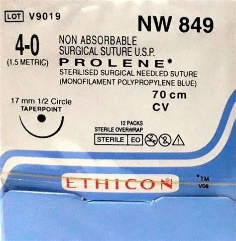 Ethicon Prolenepolypropylene Nw849 Medical Suture Surgical