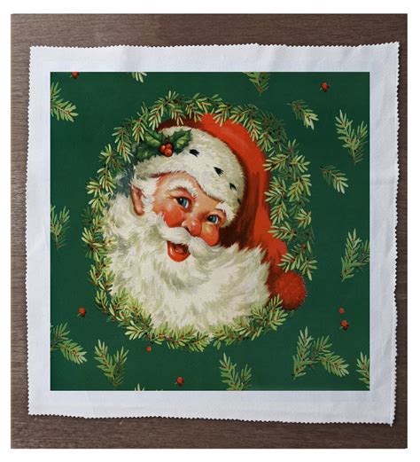 Vintage Santa Claus St Nick Christmas Sewing Cushion Etsy