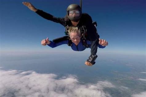 88 Year Old Crazy Granny Crosses Skydiving Off Bucket List