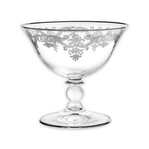 Classic Touch Vivid Plus Footed Serving Bowl In Silver Bed Bath And Beyond