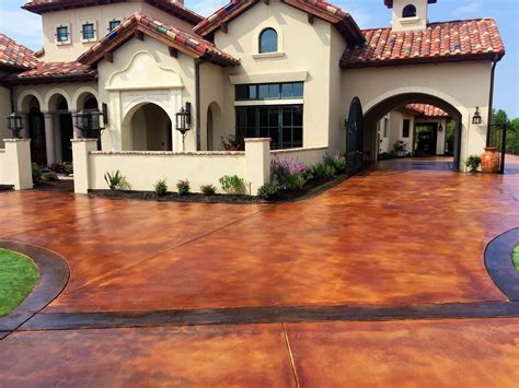 Stained Concrete Driveways Is An Easy Way To To Enhance Your Home With
