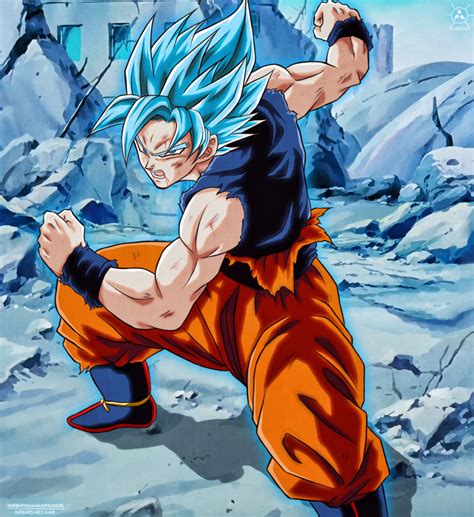 Goku Ssj Dios Blue Manga 24 By Naruto999 By Roker On Deviantart