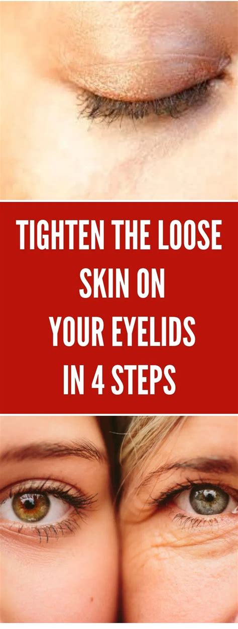 Tighten The Loose Skin On Your Eyelids In 4 Steps Healthy Beauty