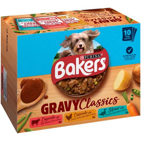 Bakers Home Classics Dog Food in Gravy Multi Variety 10 x 100g | Wilko