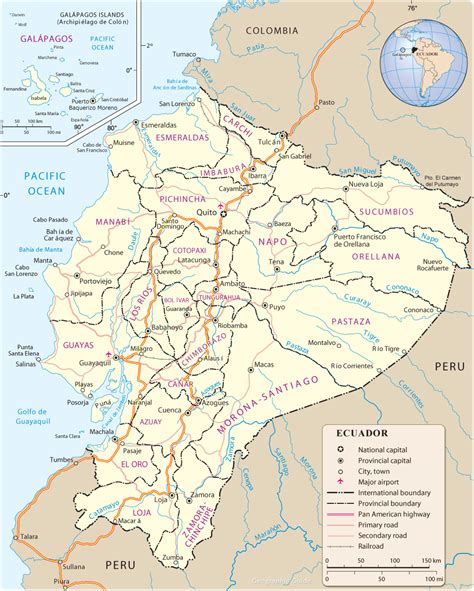 Mapas De Los Ríos De Ecuador Mapa De Ecuador